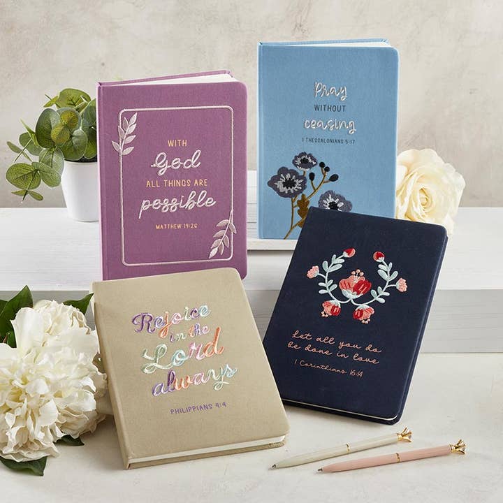 Faithworks by Creative Brands - Wholesale Journal/Diary - Embroidered Journal - Rejoice In The Lord1