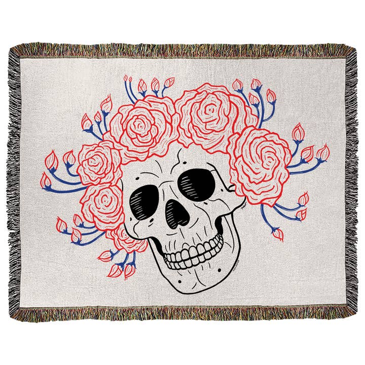 Bertha Woven Cotton Blanket for wholesale by Little Hippie LLC