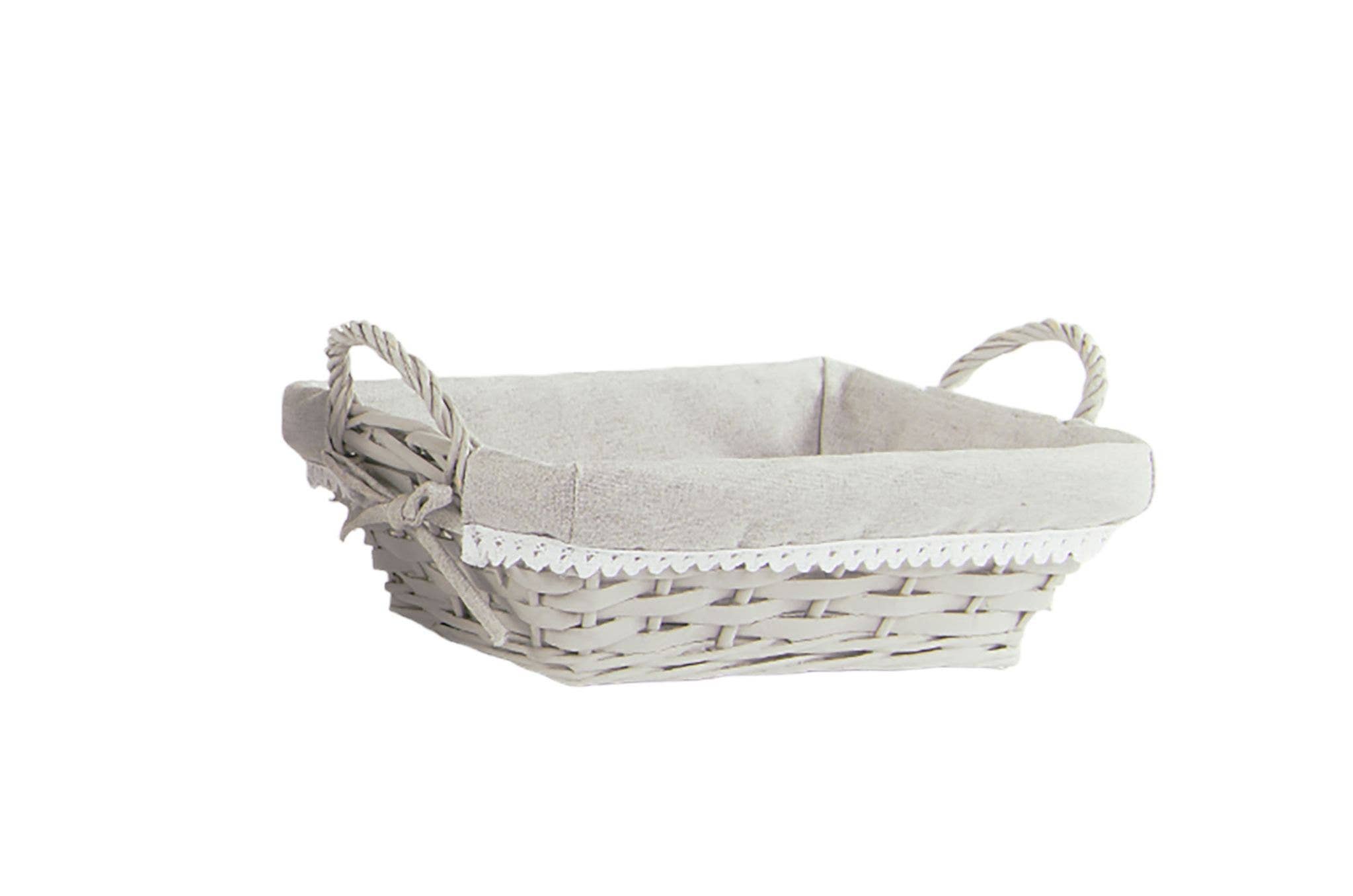 CP INTERNATIONAL – wholesale Basket – Small Rectangular Basket with Inner Fabric0