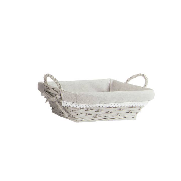 CP INTERNATIONAL – wholesale Basket – Small Rectangular Basket with Inner Fabric