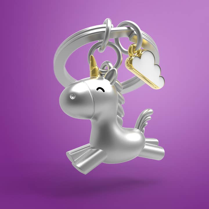Anew International Corp. - Wholesale Keychain - Women's - FLYING UNICORN KEYRING
