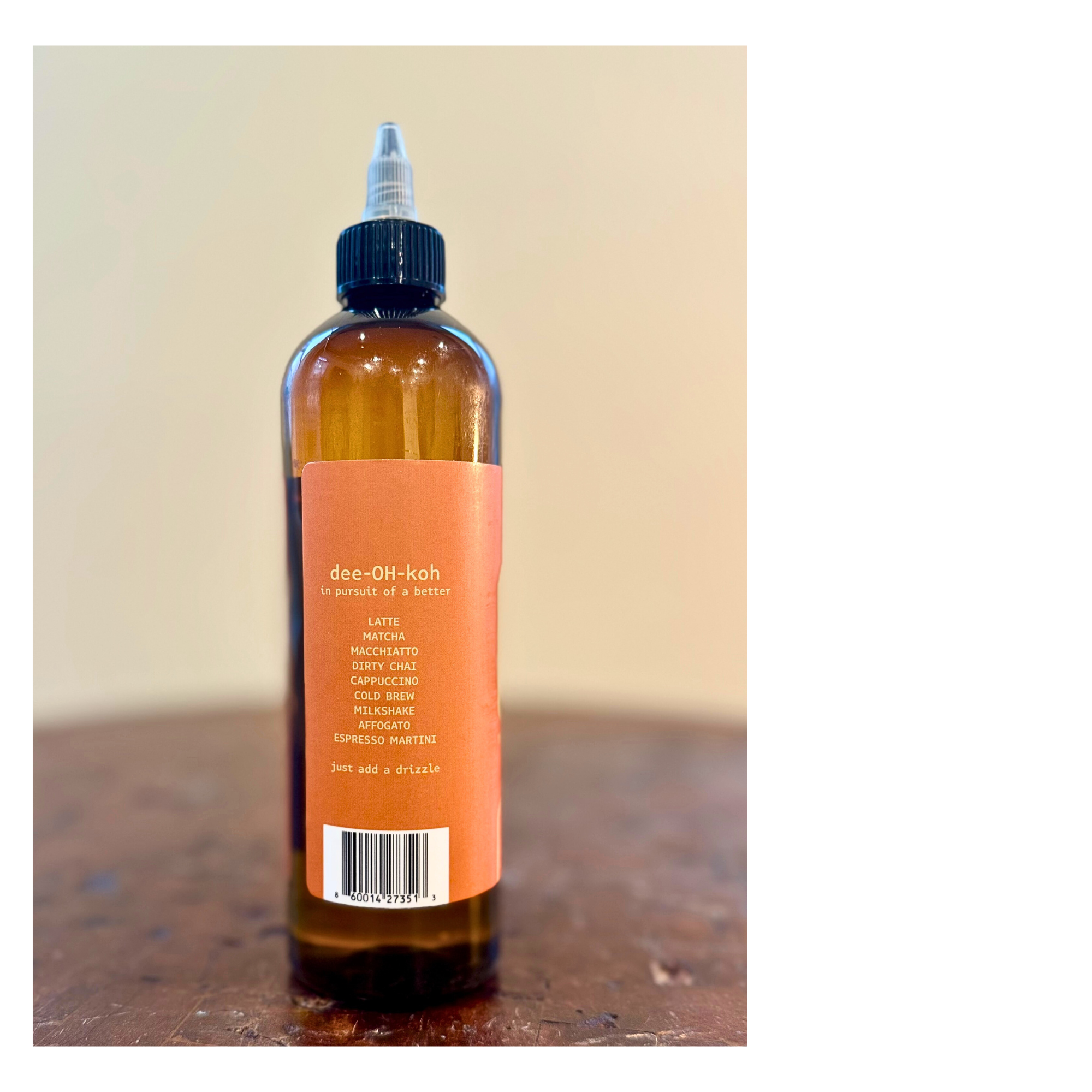 Dioko Flavors LLC - Wholesale Flavored Syrup - Dioko Premium Simple Syrup, 12 fl. oz Caramel 3