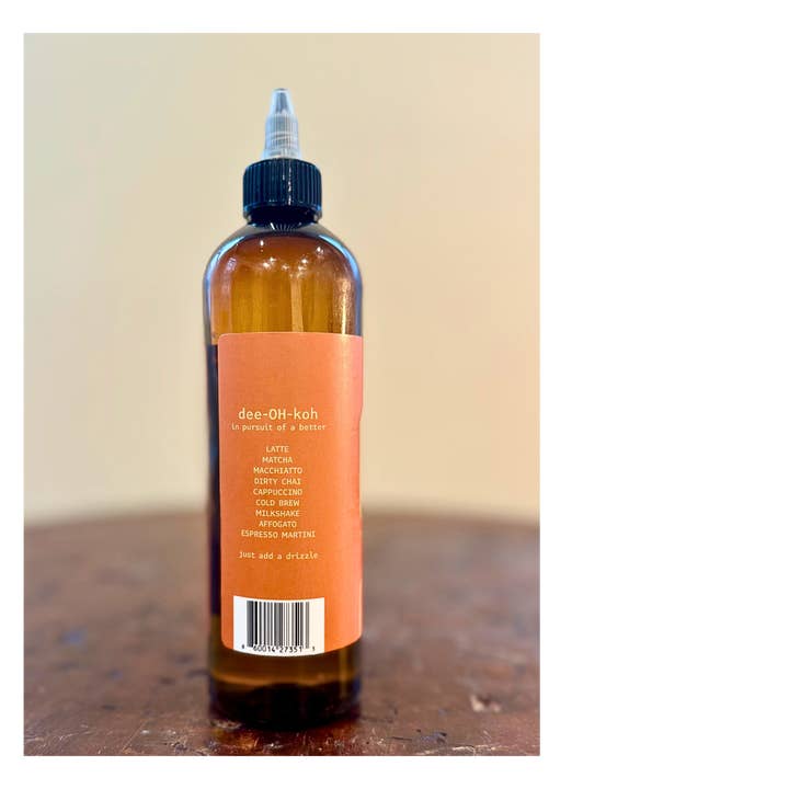 Dioko Flavors LLC - Wholesale Flavored Syrup - Dioko Premium Simple Syrup, 12 fl. oz Caramel 3