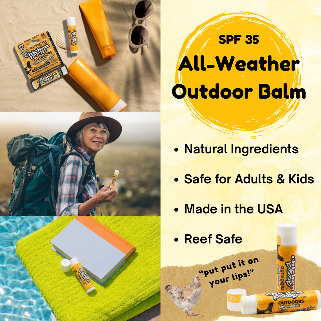 Chicken Poop - Wholesale Lip Balm - Chicken Poop® SPF 35 SUNSCREEN Lip Balm, 24ct CHICKEN5