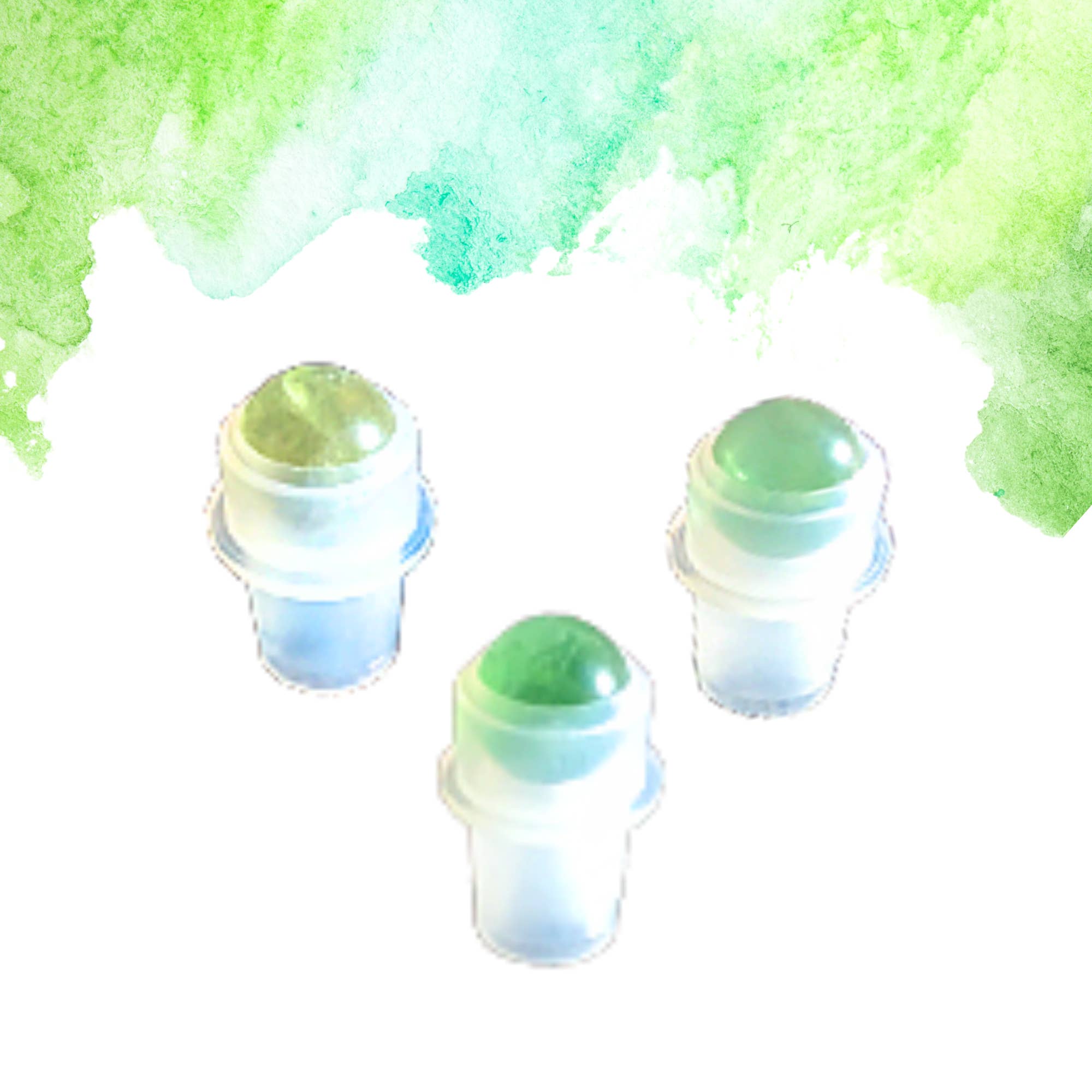 Essential Wellness - Body, Mind, Spirit - Wholesale Essential Oil Roll-On - GREEN FLUORITE Gemstone Rollerball Inserts