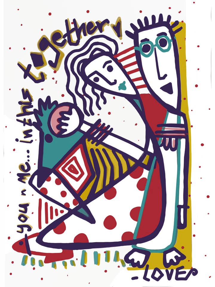 "In This Together" Art Print for wholesale by LOVELEEN®️