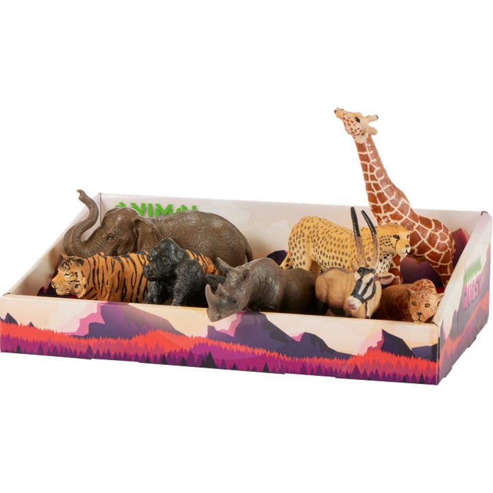 Animal Quest 8 Piece Display - Safari 2 Figurines for wholesale by Precious Moments