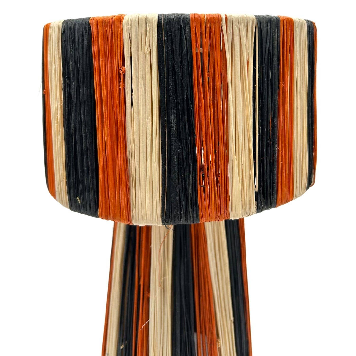 Etnico del Mondo - Wholesale Accent/Desk Lamp - Handcrafted Moroccan Mushroom Lamp in Raffia Boho Style5