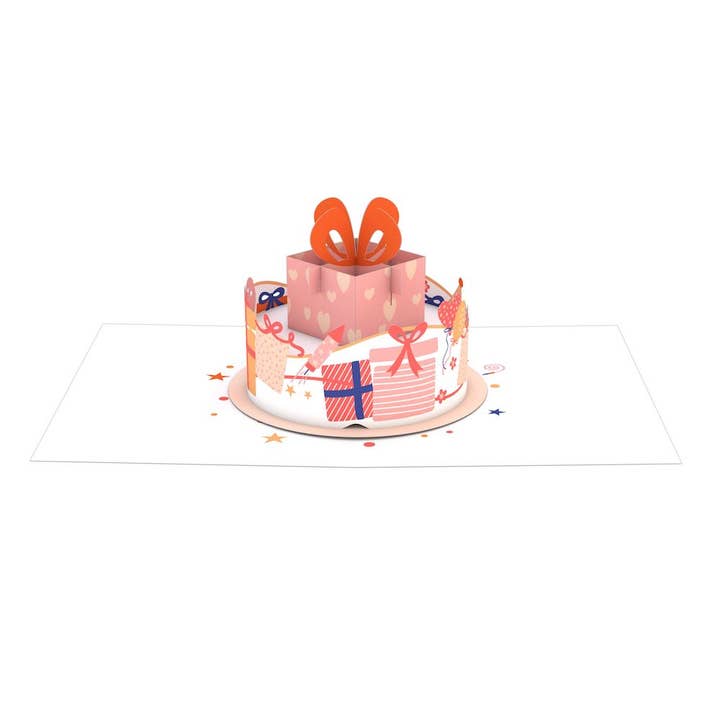 Lovepop Cards - Wholesale Birthday Card - Happy Birthday Gift Cake: 4.5x5.9'' Card, Birthday Cards4
