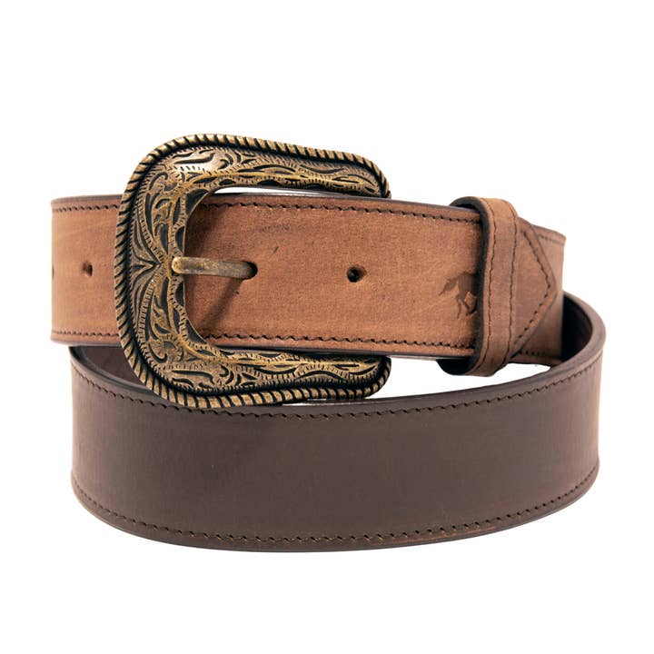 Western Express - Wholesale Belt - Unisex - Two Tone Top Grain Leather Belt1