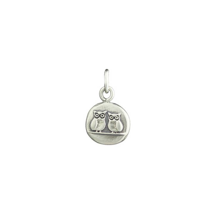 Marmalade Jewellery - Wholesale Individual Charm/Pendant - two owls silver charm