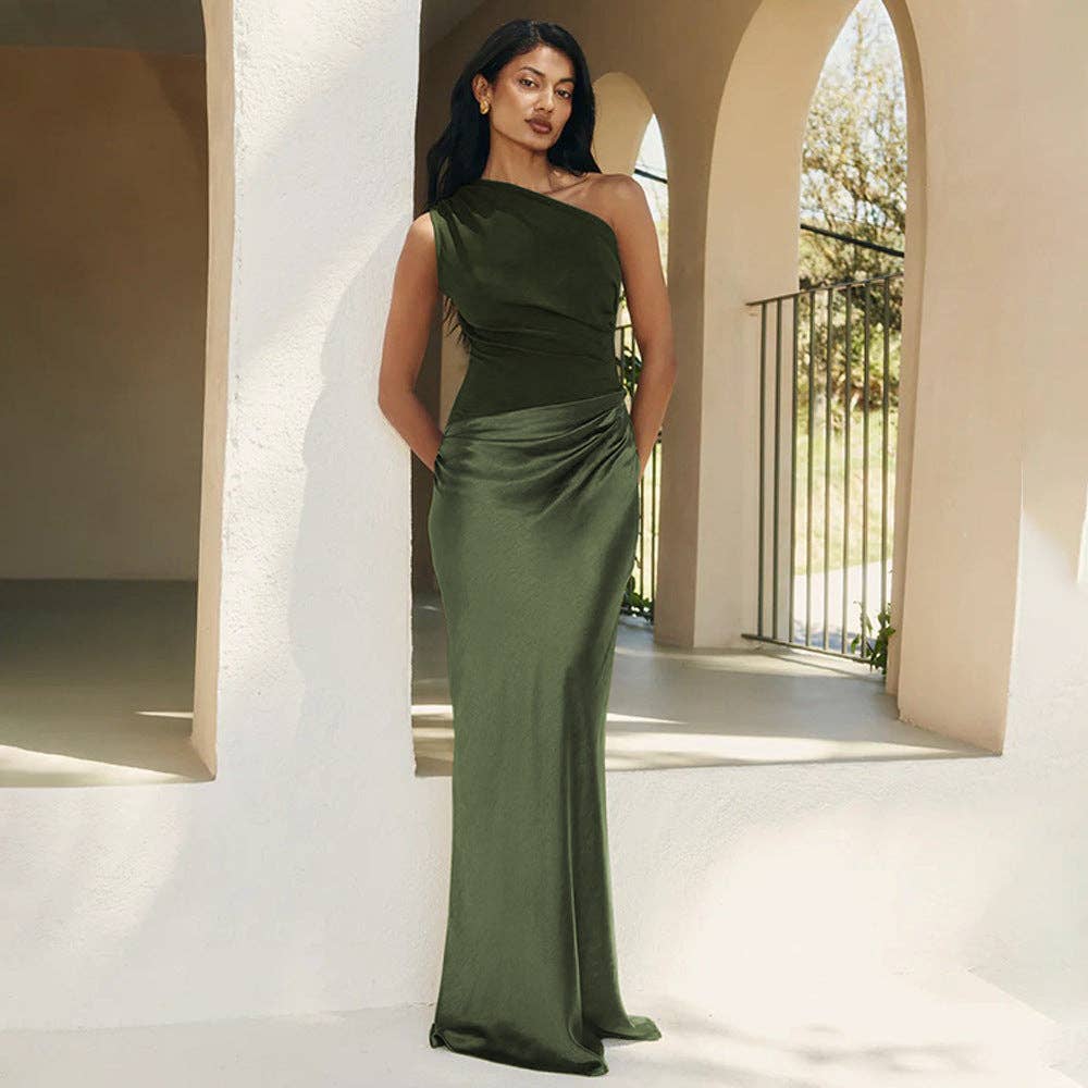 Marayn - Wholesale Dress - Women's - Summer Chic Asymmetric Slim  Seductive Mini Dress3