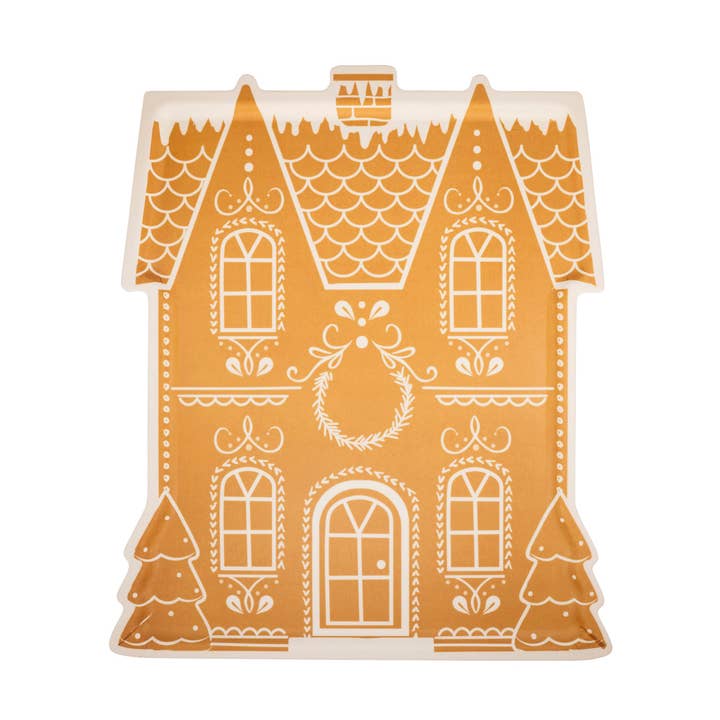 My Mind’s Eye – Großhandel Serviertabletts – GBD1132 – Bambus-Tablett mit Lebkuchenhaus-Motiv0