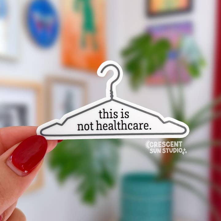 Adesivo Pro-Choice, Diritti Riproduttivi, Pro Roe vs. Wade per la vendita all'ingrosso da parte di Crescent Sun Studio