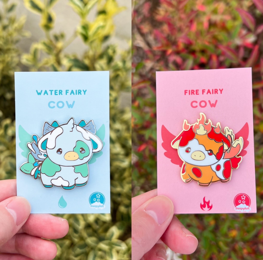 Sheepydust - Wholesale Lapel Pin/Button - Fairy Cows Mystery Pin Bag2