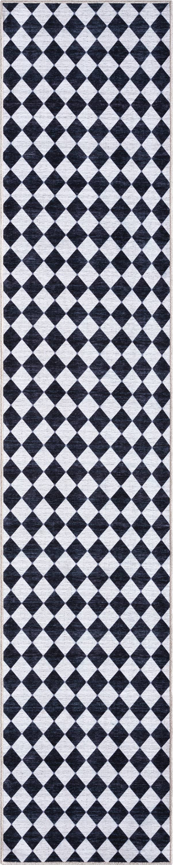 Abani Rugs – Tapete por atacado – Tapete lavável na máquina de creme xadrez Abani Parker PAR120A6