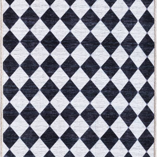 Abani Rugs - Wholesale Area Rug - Abani Parker PAR120A Checkered Cream Machine Washable Rug6