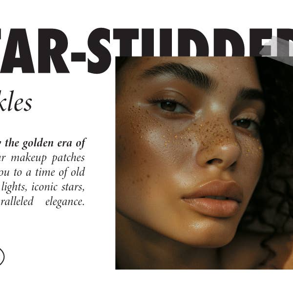 Fazit – wholesale Temporary tattoo – Gold Glitter Freckles Makeup Patches10