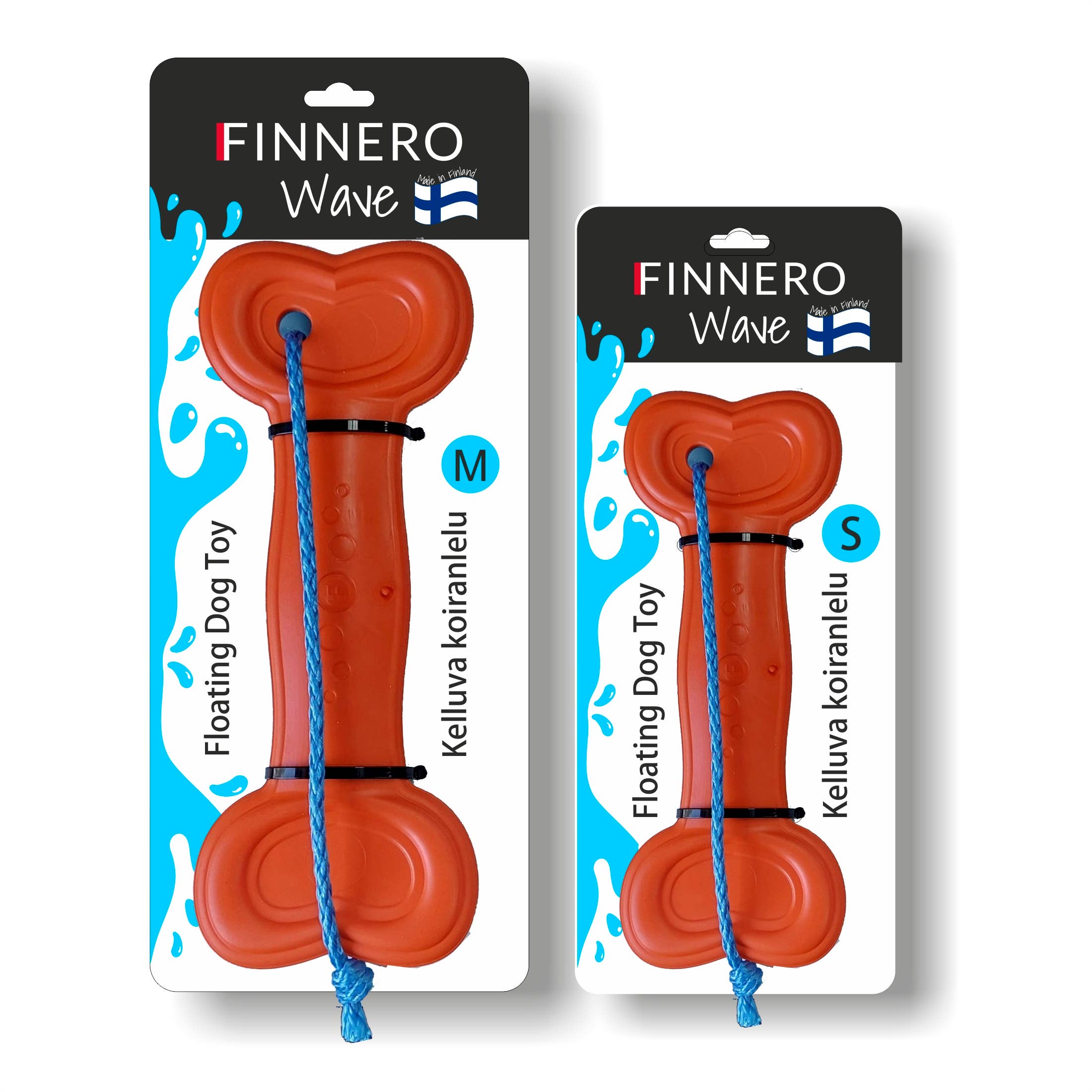 FINNERO - Wholesale Pet Toy - Dog - FINNERO WAVE Floating Dog Toy, Made in Finland, 2 sizes0