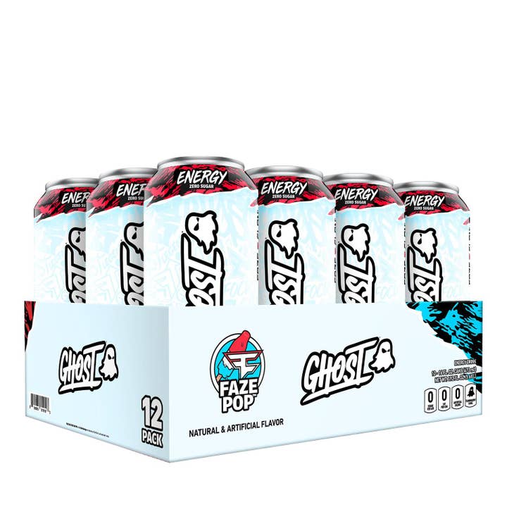 I Got Your Candy - Wholesale Sports/Energy Drink - Ghost Energy Drink FaZe Pop 16oz - 12ct