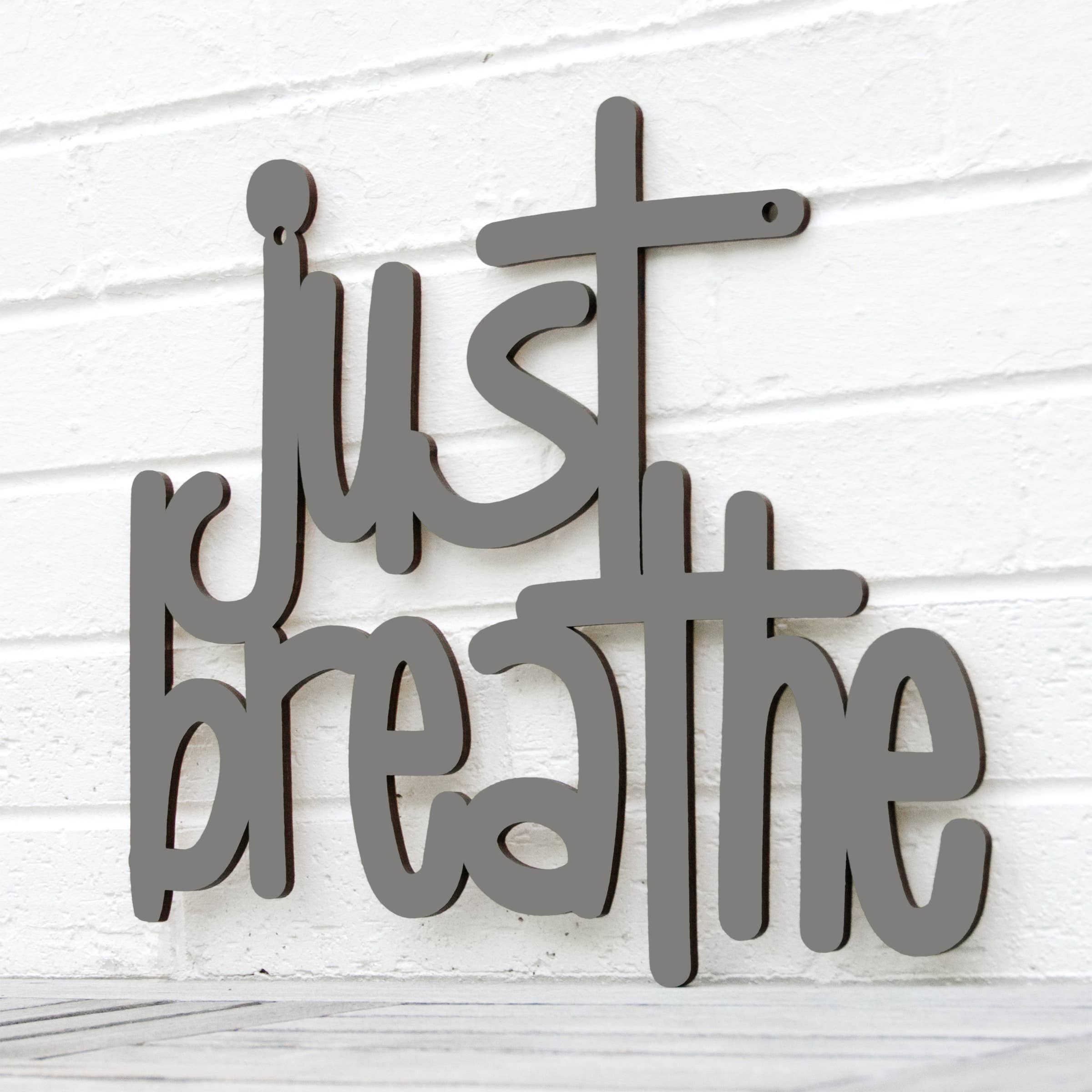 Spunky Fluff - Wholesale Wall Sign - Just Breathe, Inspirational Wood Wall Art Sign9