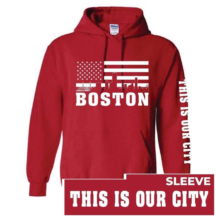 Boston Skyline Hoodie for wholesale by My City Gear