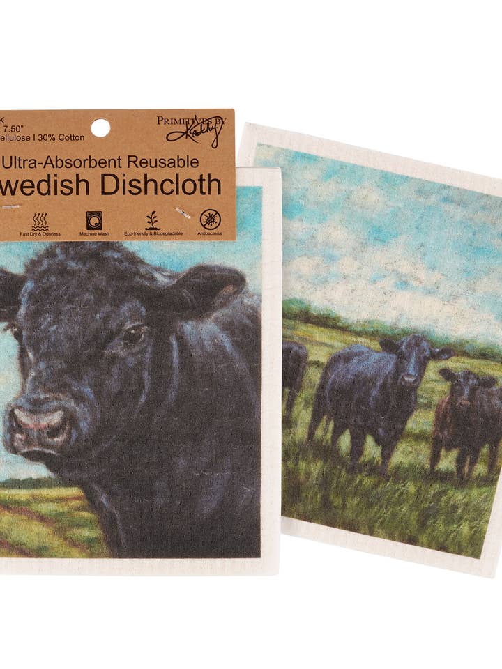 Angus Cows Swedish Dishcloth Set and other Purchase Wholesale cattle. Free Returns & Net 60 Terms on Faire trending on Faire.