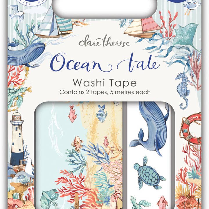 Ecstasy Crafts Distributing - Wholesale Washi Tape - Craft Consortium Ocean Tale - Washi Tape