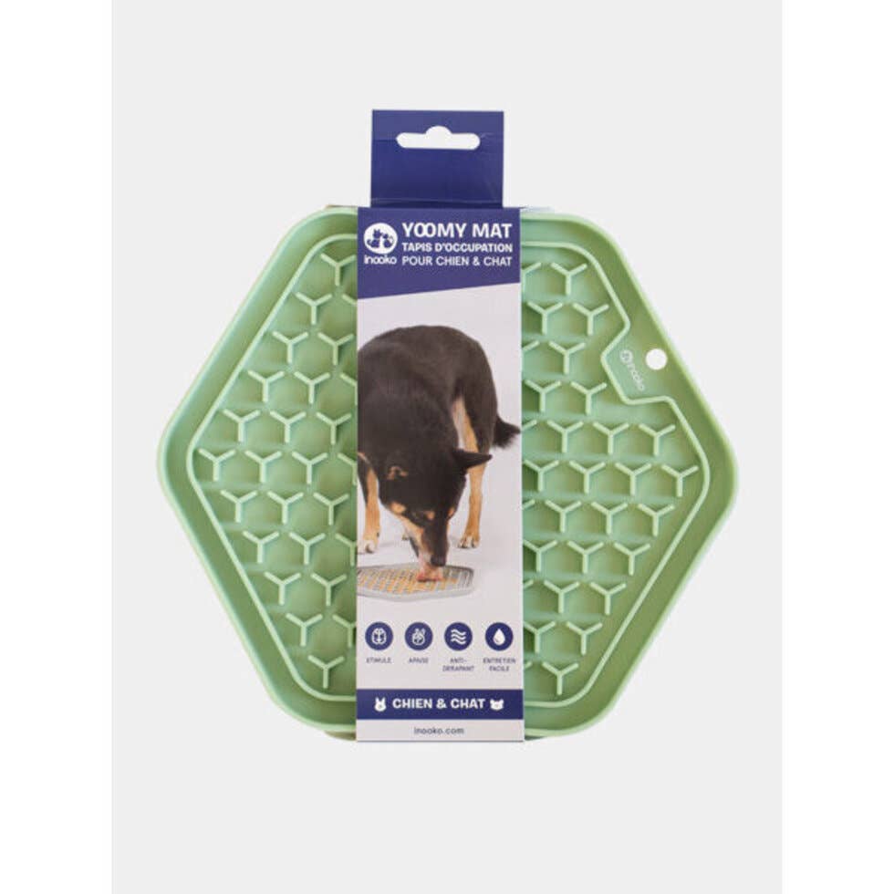 INOOKO - Wholesale Pet food mat – Dog - Licking Mat - YoomY Mat - Dusty Green2