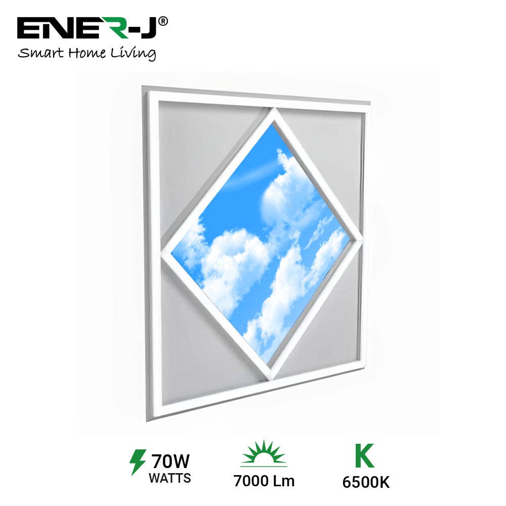 ENER-J - Vendita all'ingrosso Lampadine/Faretti - Pannello LED da soffitto Diamond Sky & Cloud 70W 60x60cm1