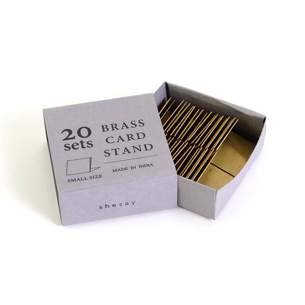 shesay - Wholesale Place Card / Place Holder - Brass Card Narrow Stand - Set of 20 Card Holders7