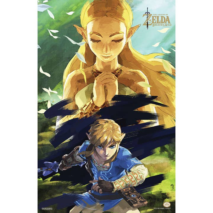 Pyramid America - Wholesale Poster - Zelda - BotW - Zelda & Link 11x17 Bag and Boarded Poster