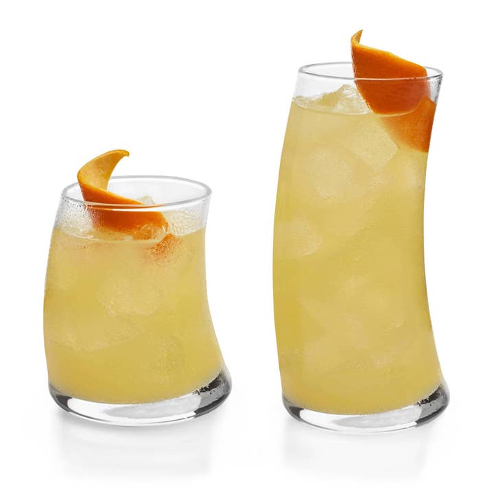 Libbey - Wholesale Cocktail/Liquor Glass - Libbey Swerve 16-Piece Tumbler and Rocks Glass Set