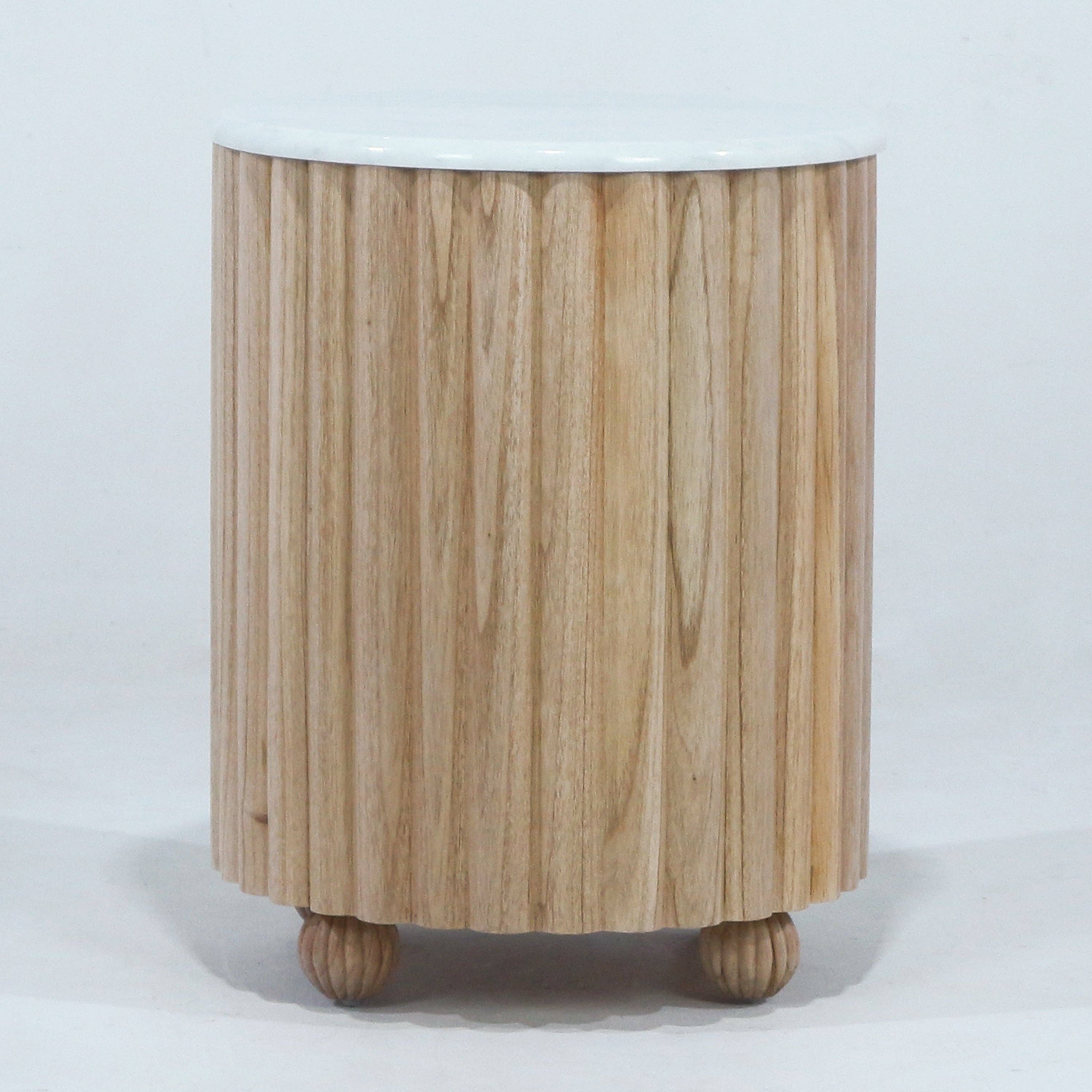 INTERIOR TONIC - Wholesale Bedroom Furniture - Samara Marble and Wood Nightstand4