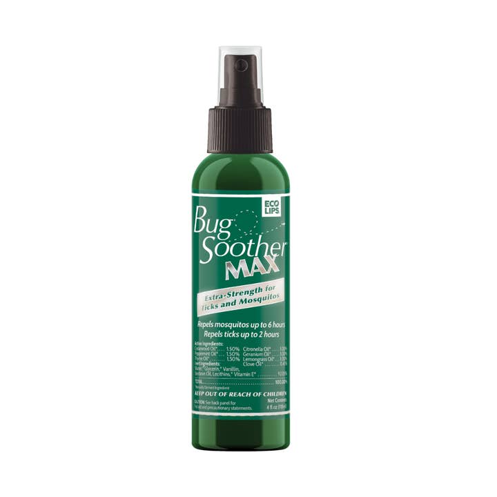Eco Lips & Bug Soother - Wholesale Insect Repellent - Bug Soother MAX Tick & Mosquito Repellent Case 12-ct 4 oz.