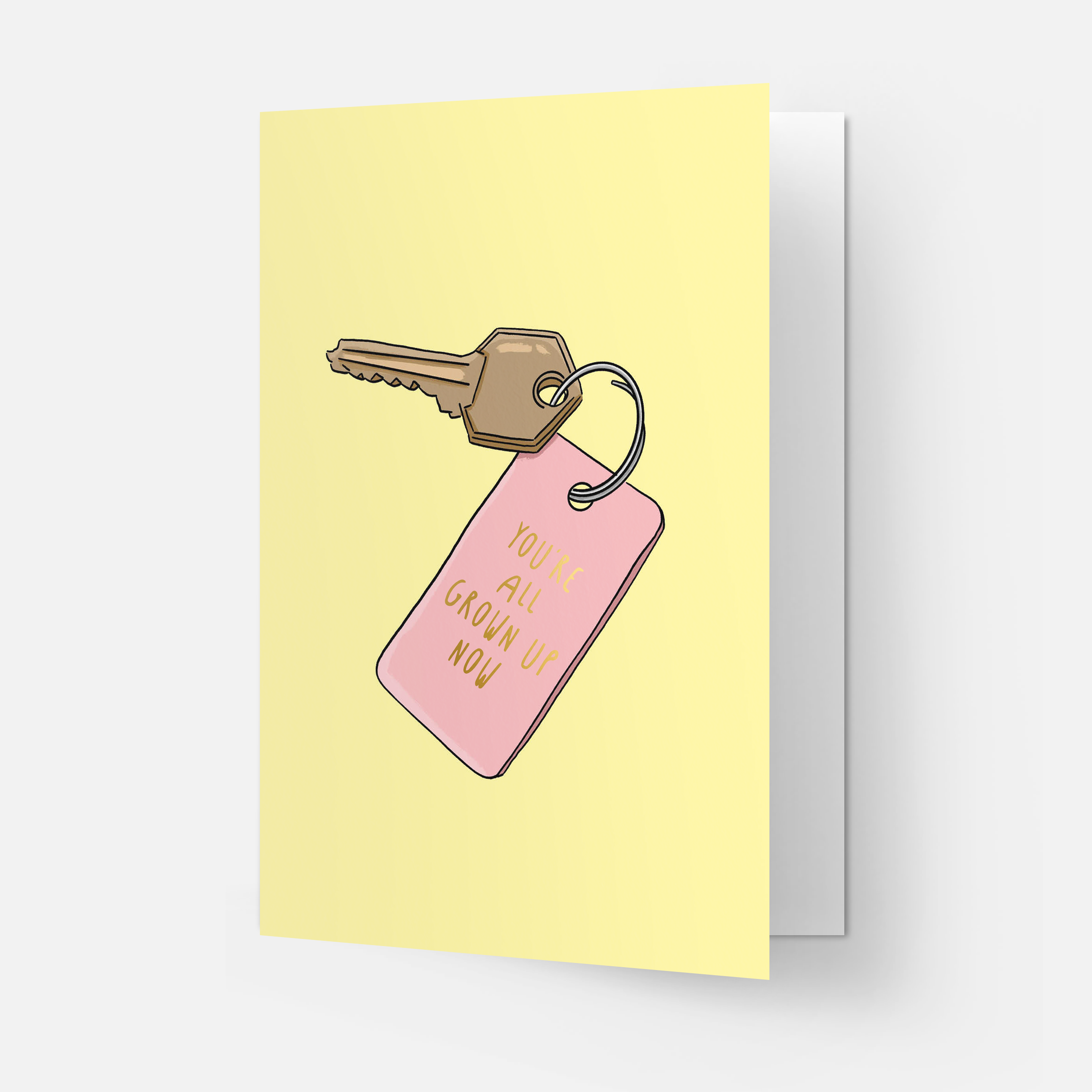 Kaart Blanche - Wholesale Gewone wenskaart - Grown up home greeting card1