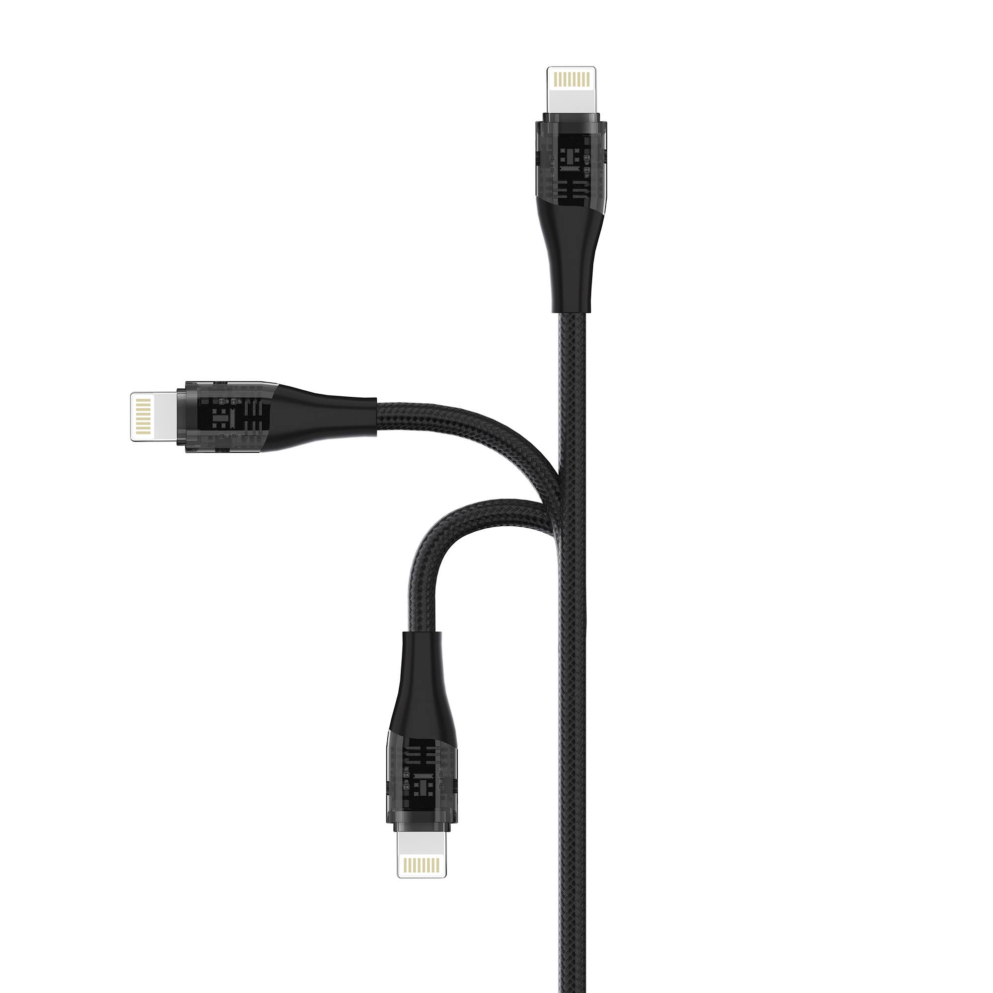 LAX Gadgets - Wholesale Charging Cable - Apple MFi Certified USB-C Iphone Cable -10ft Retail Pack7