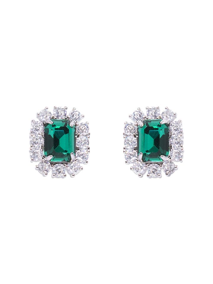 Tati Studs in Smaragdgroen voor wholesale door Loren Hope