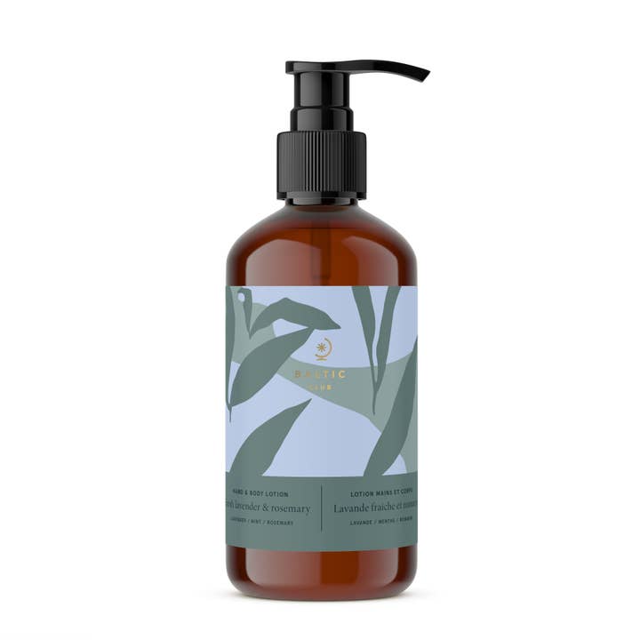 Fresh lavender & rosemary Hand & Body Lotion for wholesale by Baltic Club