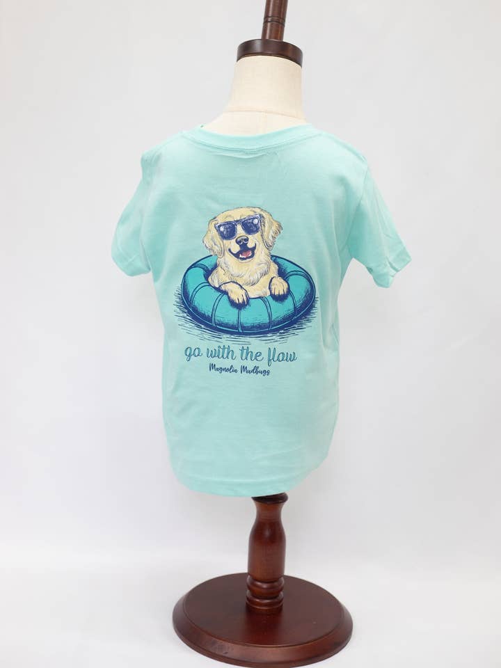 Swimming Puppy Kid's T-Shirt for wholesale by Magnolia Mudbugs