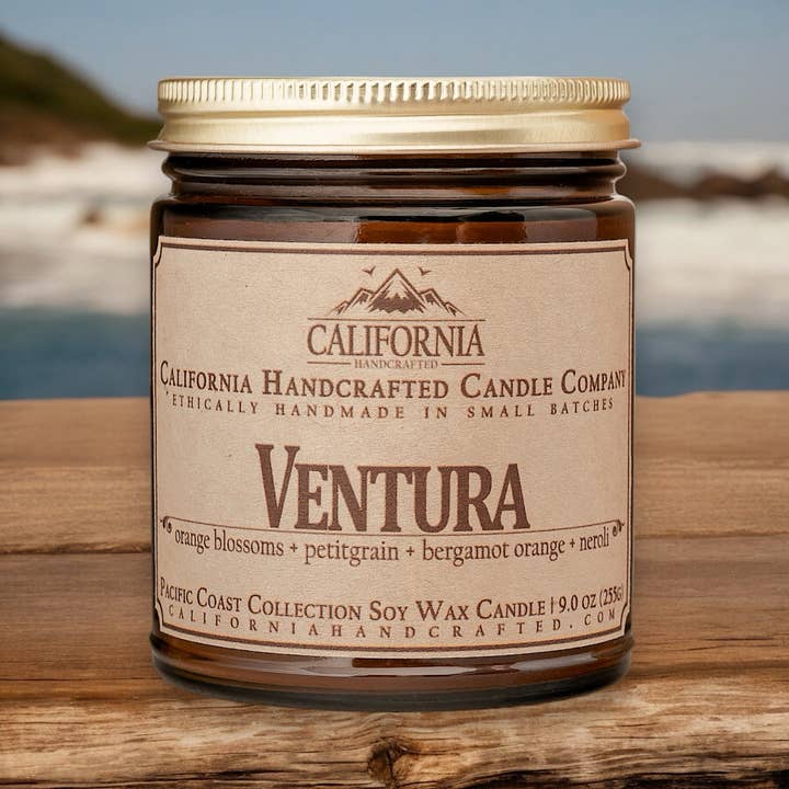 California Handcrafted - Wholesale Jar/Filled Candle - Ventura Coconut Apricot Jar Candle3