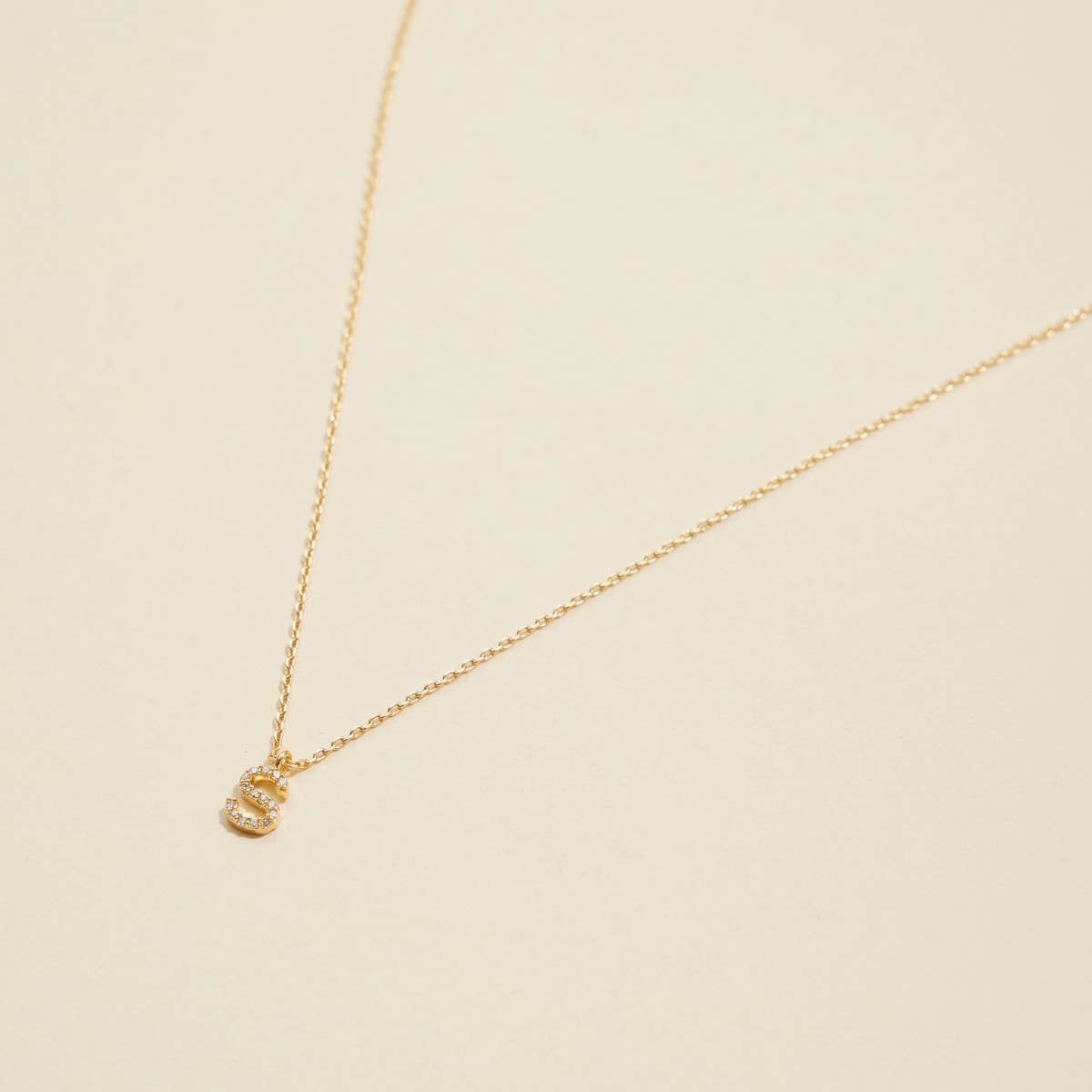 Lilla Haven - Wholesale Pendant/Charm Necklace - 12 Pack of Cubic Zirconia Initial Gold Dipped Necklaces11