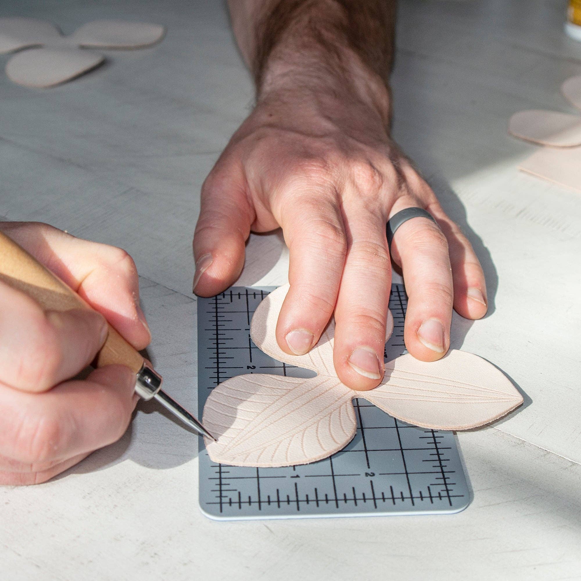 Natural Tooling Goatskin for wholesale on Faire4