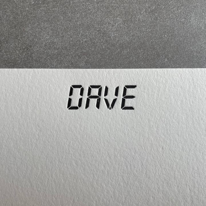 Digital: Papelaria Letterpress com Nome Personalizado. Cartões de Nota Personalizados com Envelopes. por atacado de Hearty Greetings