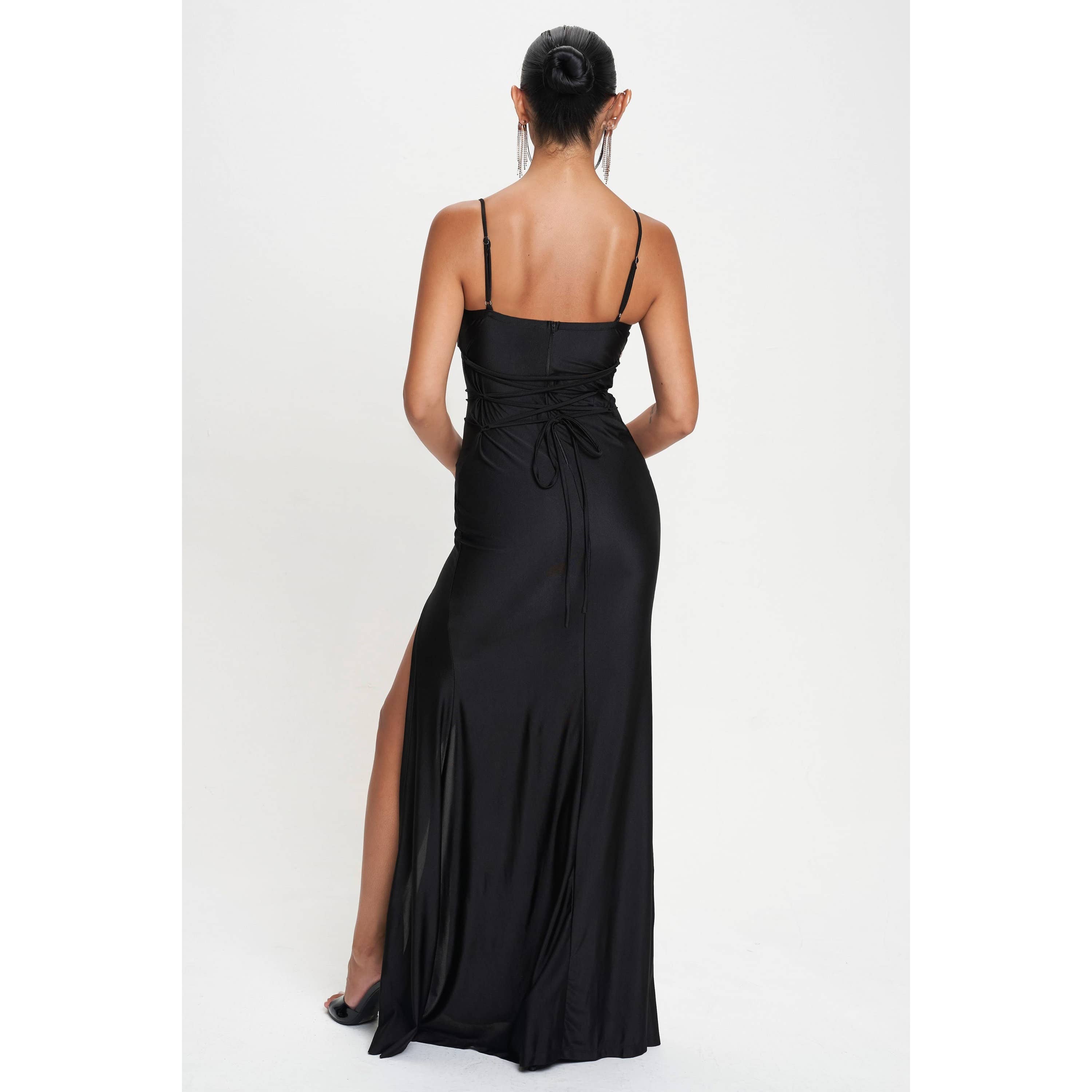 CEFIAN FASHION - Wholesale Dress - Women's - LACE FEELINGS MULTI WAY TIE MAXI DRESS7