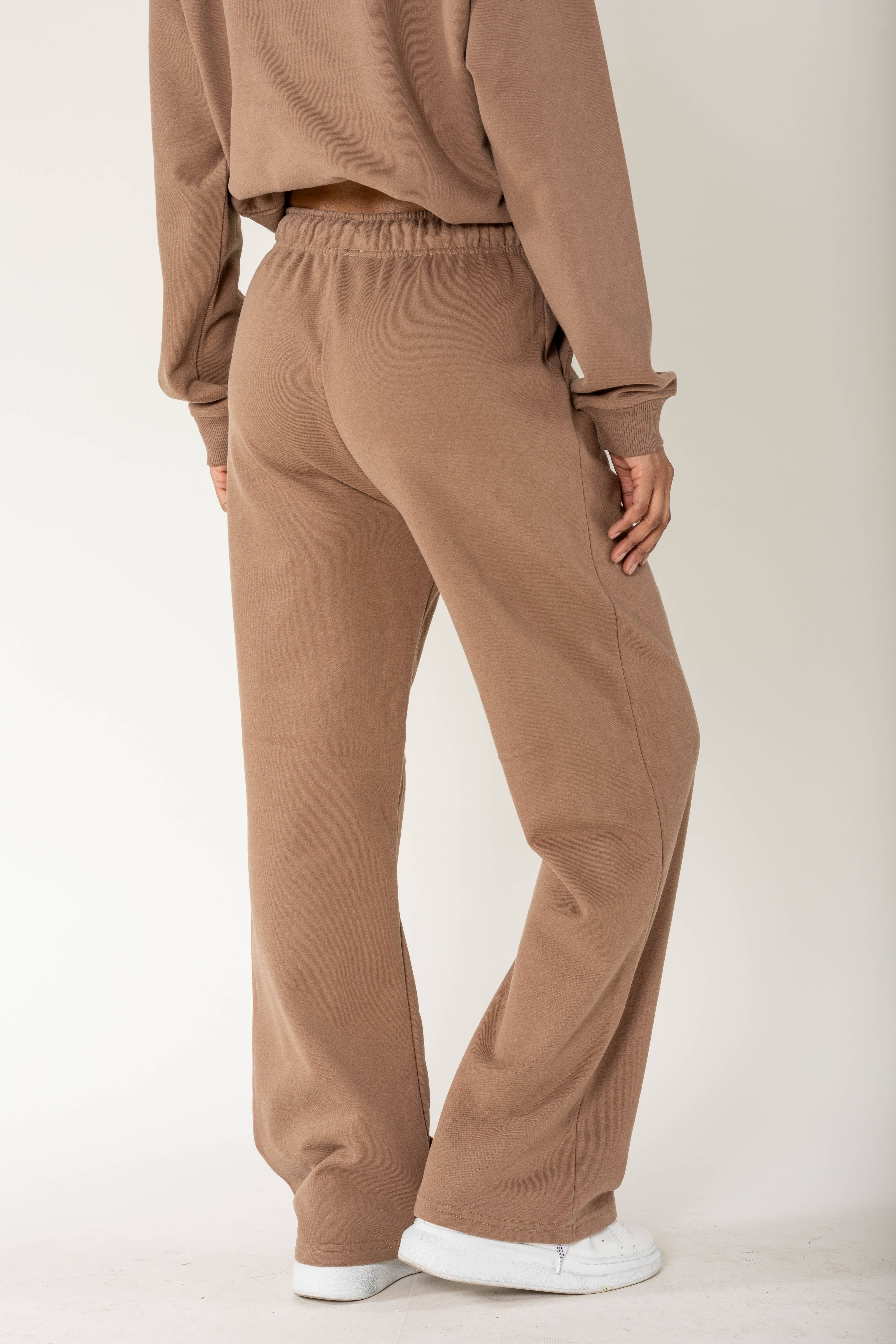 Nina Carter - Wholesale Lounge Sweatpants/Joggers - Women's - F023 loungewear sport flared fleece joggers1