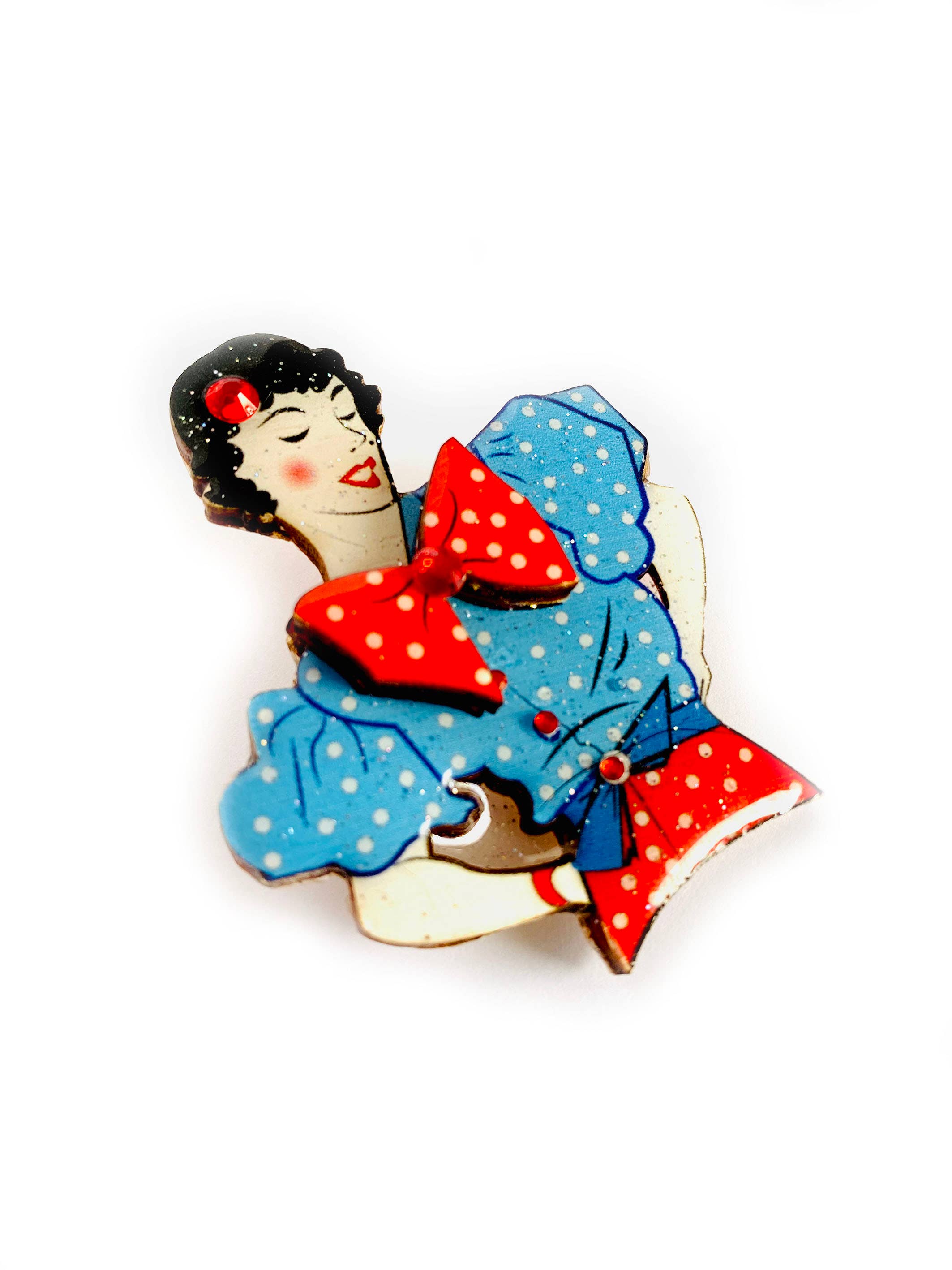 Rosie Rose Parker – Engroshandel Broche – Retro 1940'erne broche, plettet broche, håndlavet broche, 40s broche5