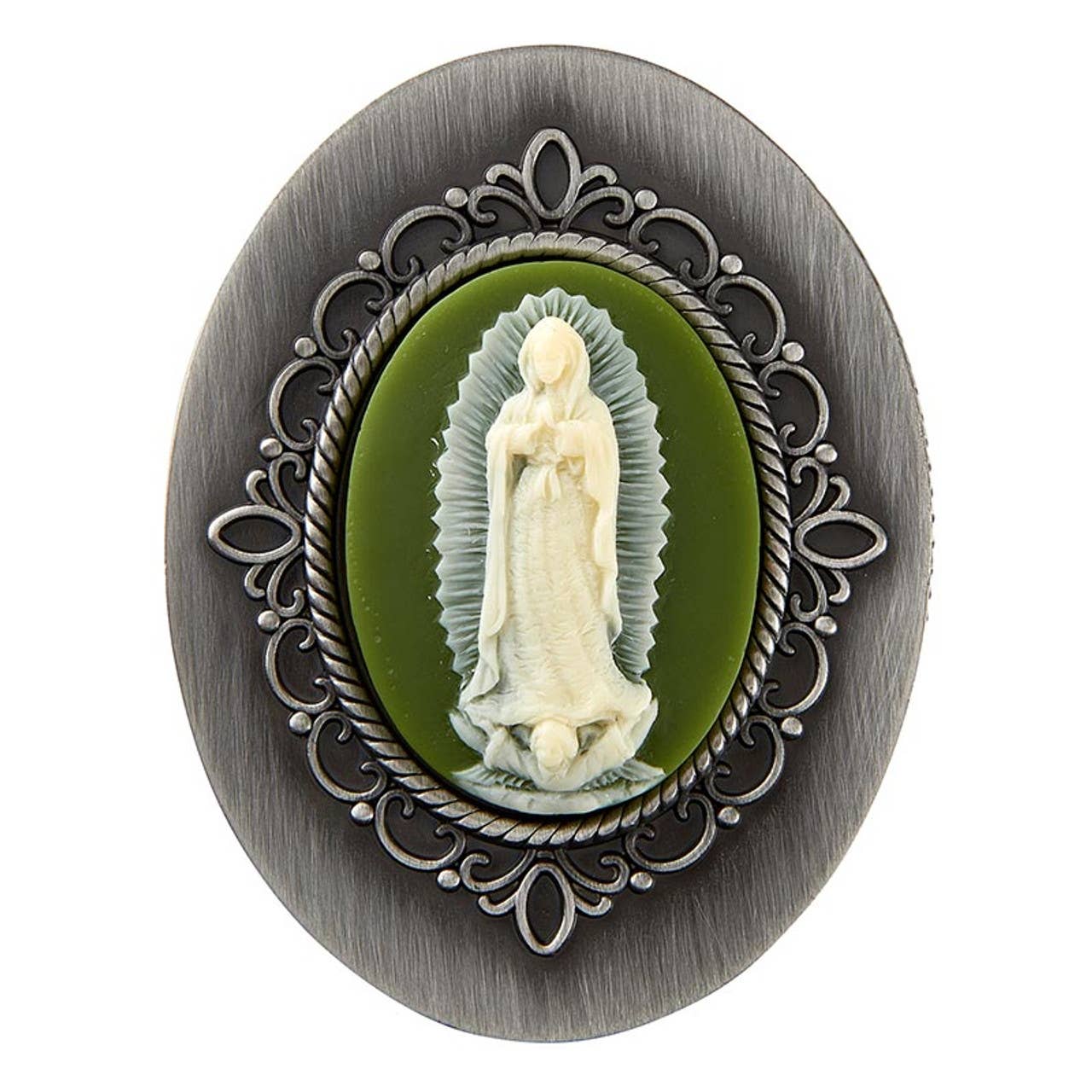 Christian Brands Catholic - Wholesale Decorative Box - Our Lady Of Guadalupe Cameo Rosary Box4