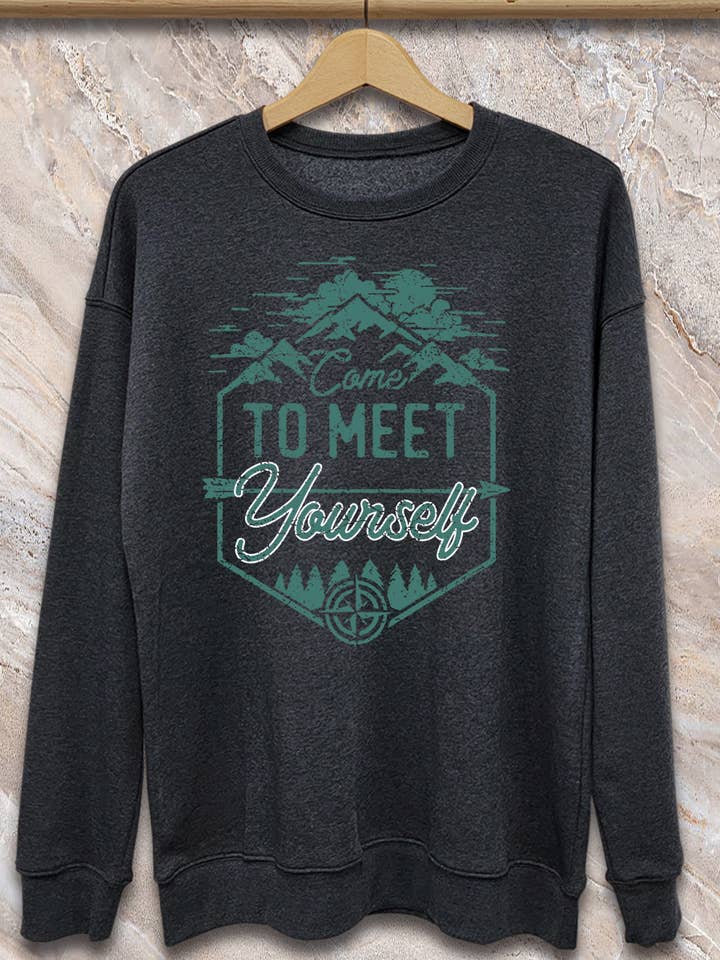 SPT-SS-128_Come to Meet Yourself - Sweatshirt for wholesale by SP Tops, Inc.