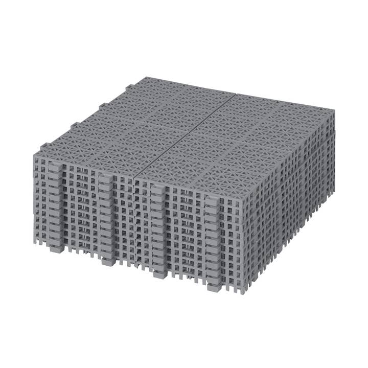 12 x 12 Inch Gray Interlocking Deck Tiles for wholesale by Hard Rock Health Stores
